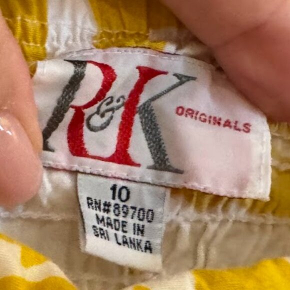 R&K Originals Yellow Floral Sundress - Size 10 - Picture 3 of 5